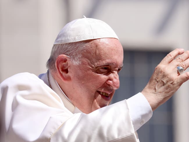 El papa Francisco desde la Ciudad del Vaticano, Roma. (Photo by Franco Origlia/Getty Images)
