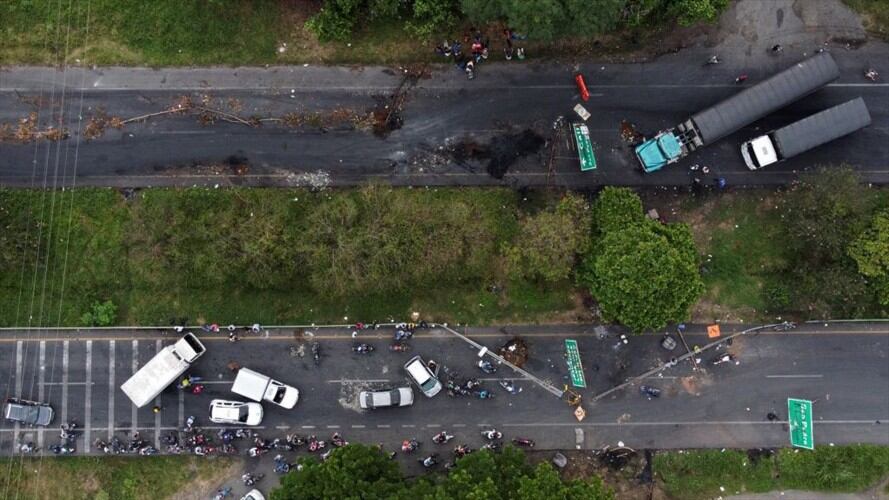 En Cali “Grupo Especial Antibloqueos” fue activado por las autoridades. Foto: Getty Images / LUIS ROBAYO