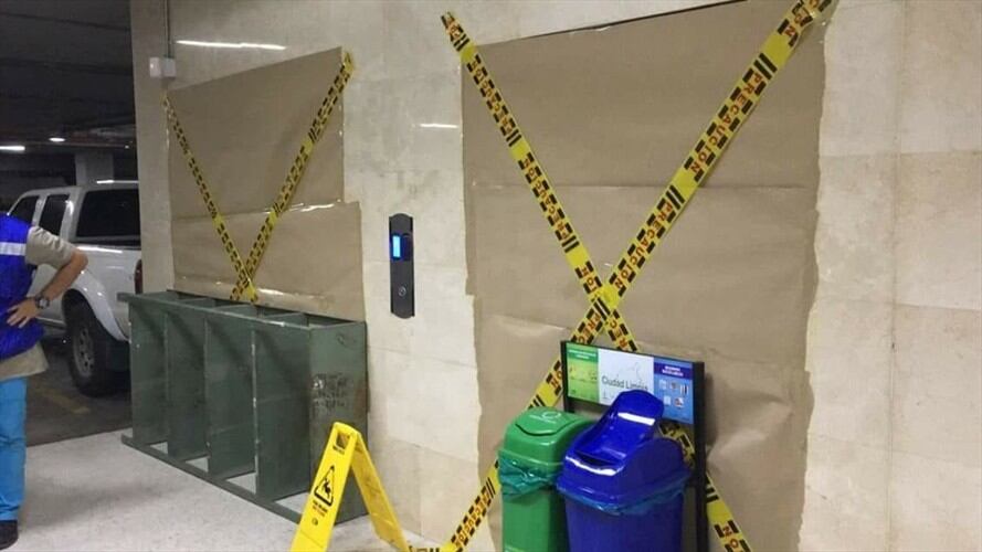 Un ascensor Palacio de Justicia de Cali se desplomó desde el sexto piso del edificio. Foto: W Radio