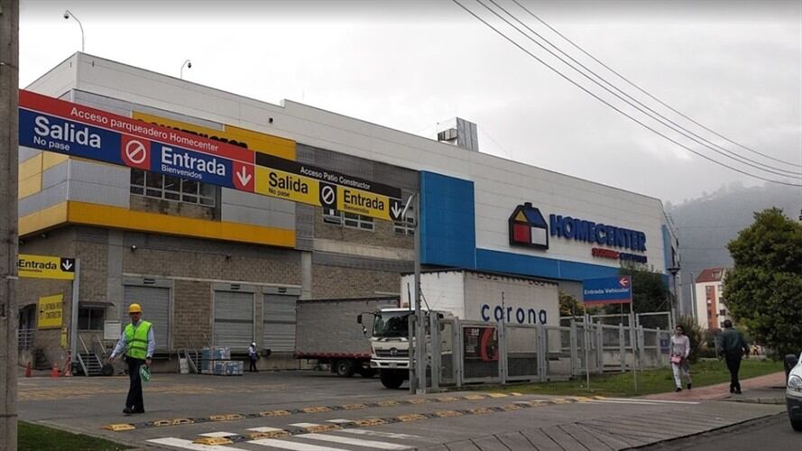 La Superintendencia de Industria y Comercio sancionó a Sodimac Colombia S.A (propietaria de Homecenter) con una multa de $200 millones. Foto: Julio Arguello (Google Maps)