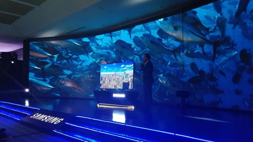 El televisor ya se encuentra en el mercado en un tamaño de 55', 65' y 75' pulgadas.. Foto: