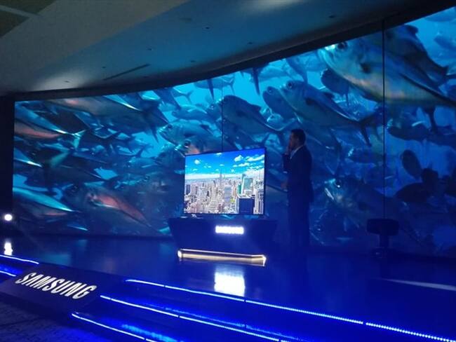 El televisor ya se encuentra en el mercado en un tamaño de 55', 65' y 75' pulgadas.. Foto: