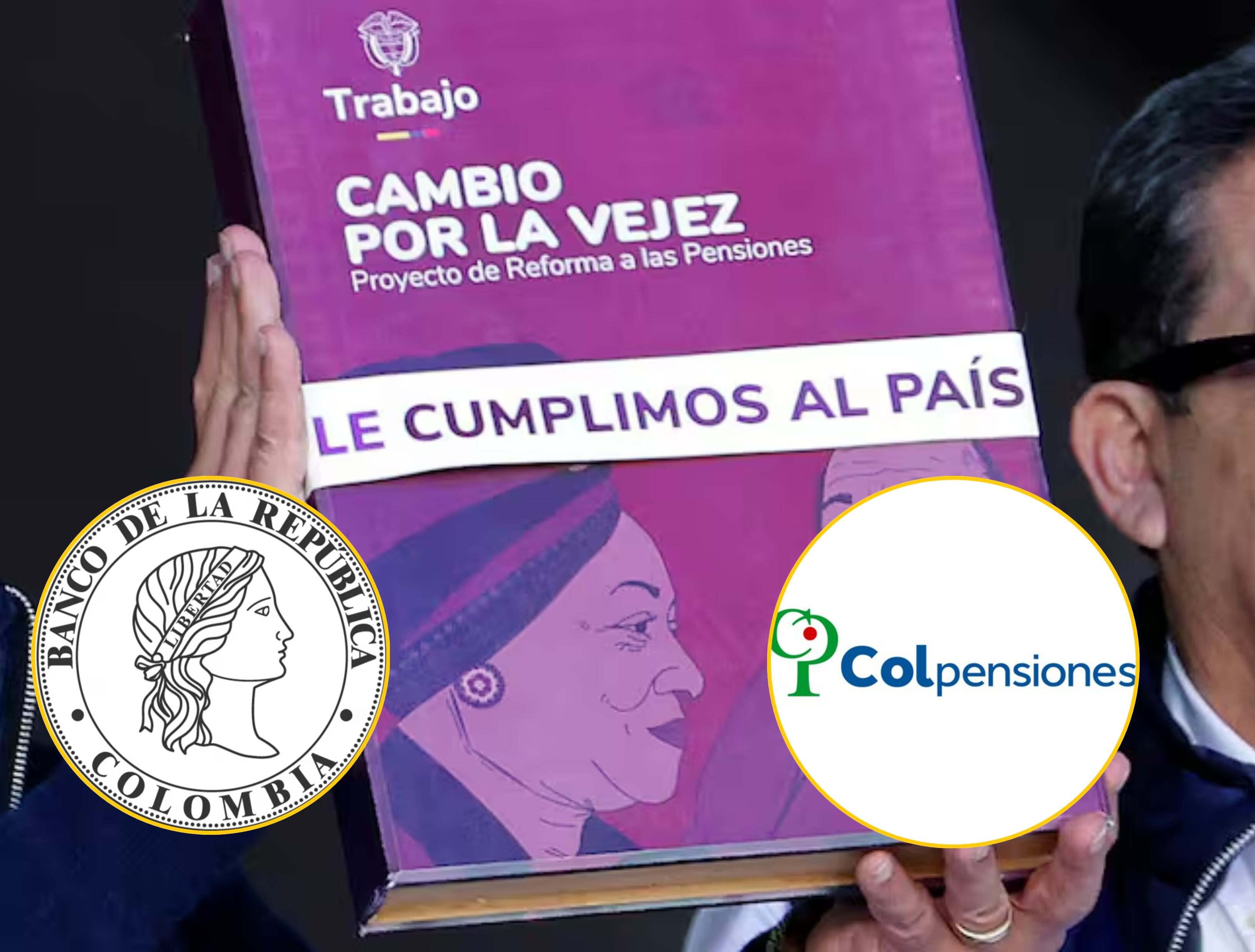 Imagen de referencia. Fotos:  EFE. / Mauricio Dueñas Castañeda (EFE) / Redes sociales Banrep - Colpensiones