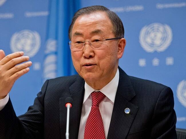 Ban Ki-Moon, secretario general de la ONU. Foto: Colprensa - Xinhua/Niu Xiaolei