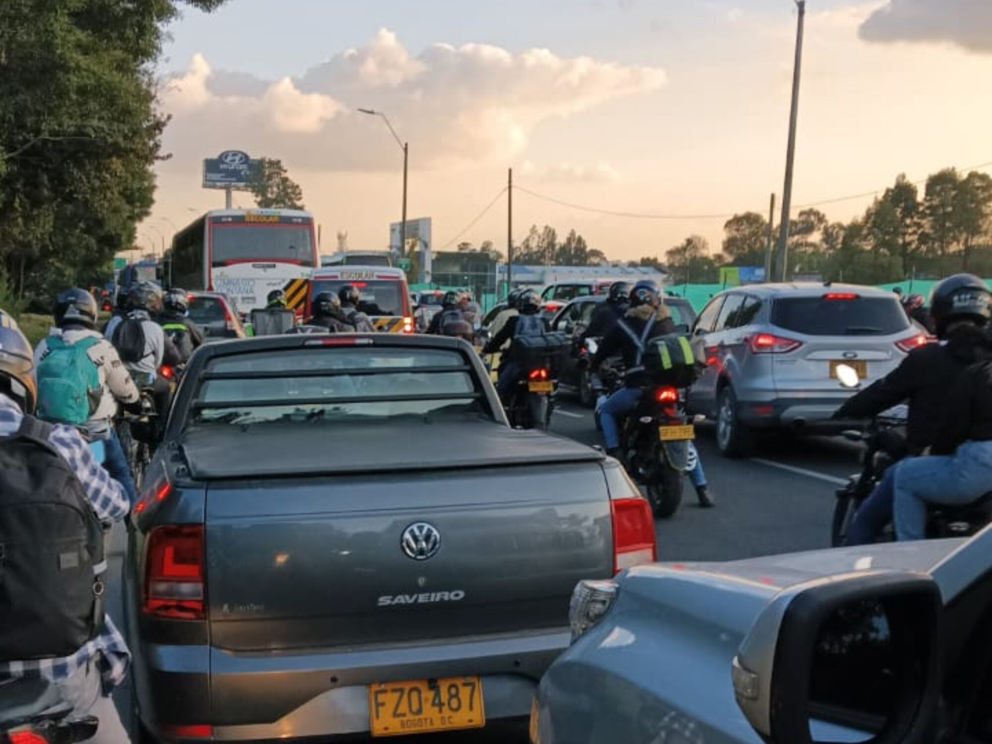 Sicariato en Autopista Norte de Bogotá