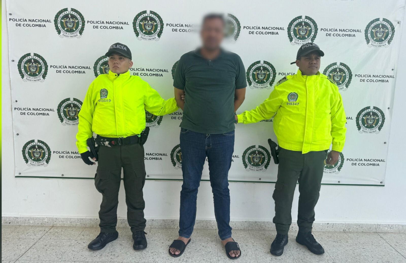 Capturados los presuntos responsables de asalto en aeropuerto de La Guajira. Foto: Policía Nacional