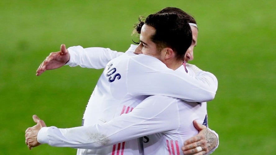 Lucas Vásquez y Sergio Ramos el marcador 3-1 a favor del Real Madrid. . Foto: Getty Images