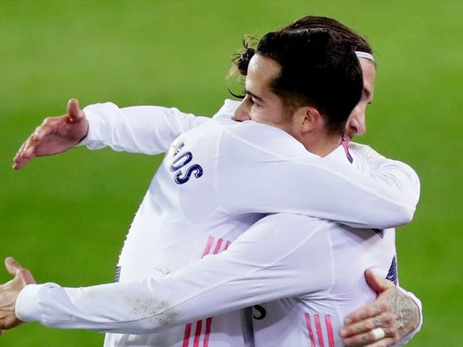 Lucas Vásquez y Sergio Ramos el marcador 3-1 a favor del Real Madrid. . Foto: Getty Images