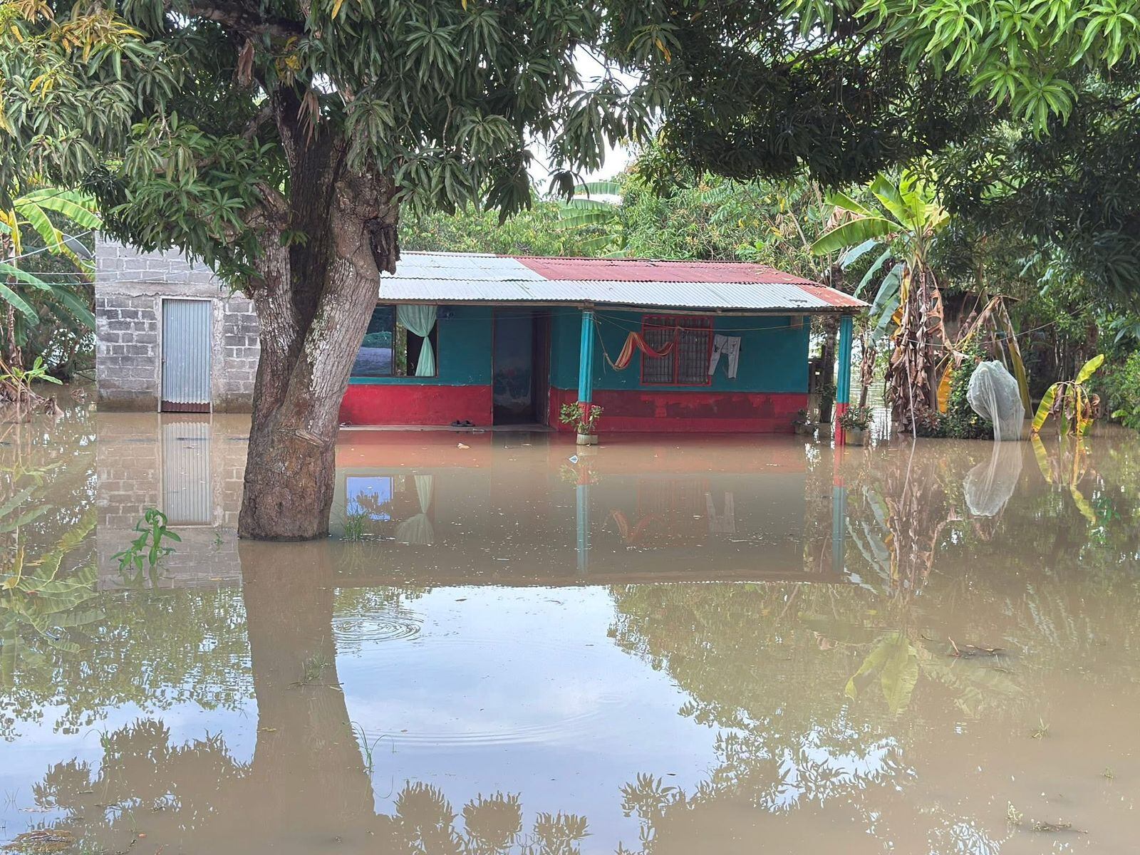 Inundaciones en La Doctrina, Lorica. Foto: cortesía comunidad de La Doctrina.