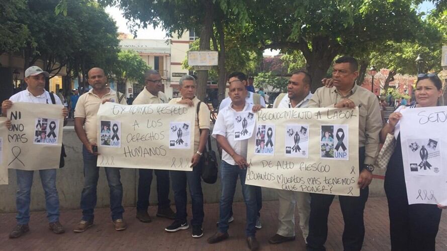 En el Magdalena los escoltas de la UNP también son considerados objetivo militar. Foto: Ian Farouk Simmonds