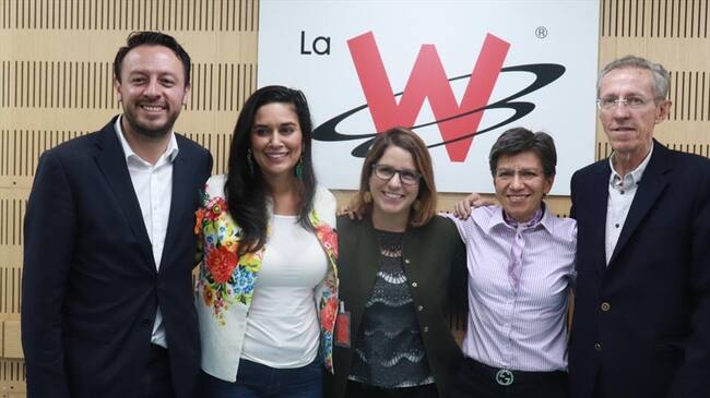 Jorge Torres, Catalina Ortíz, Juanita Goebertus, Claudia López y Antonio Navarro explicaron qué significa para ellos la decisión de anular elección de Antanas Mockus en el Senado.. Foto: W Radio