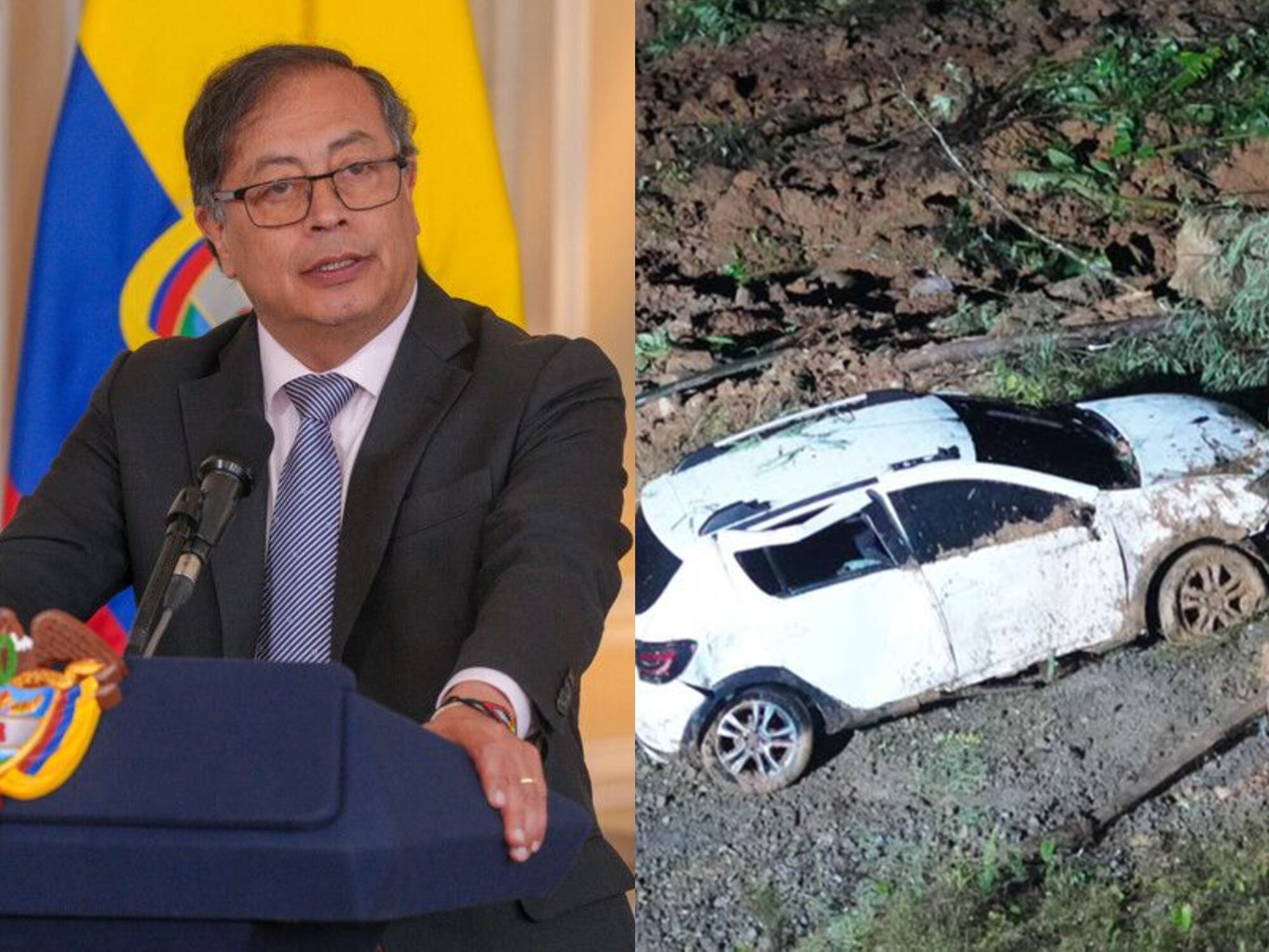 Presidente Petro declara desastre natural en zona de tragedia en Chocó. Fotos: Suministradas.