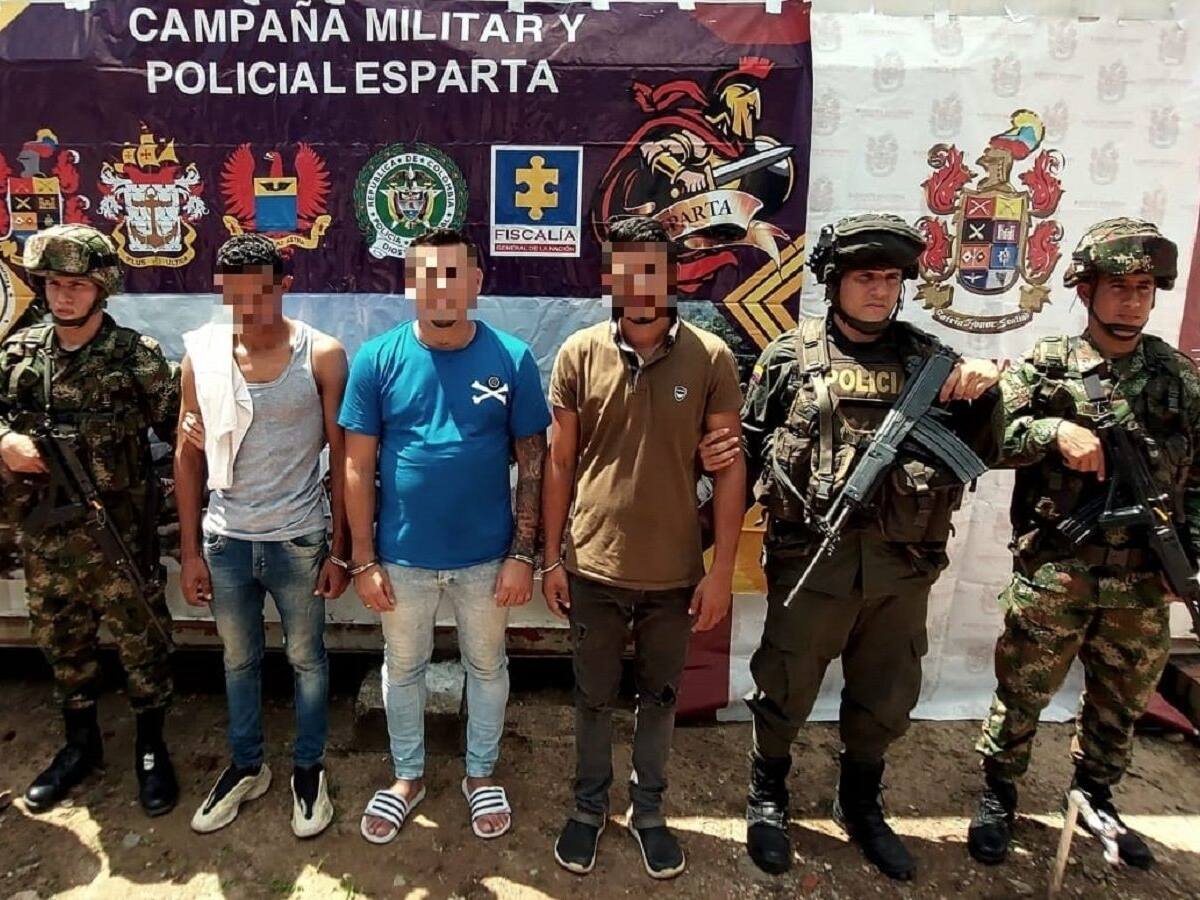 Capturados tres presuntos integrantes de la disidencia de las Farc en Tibú