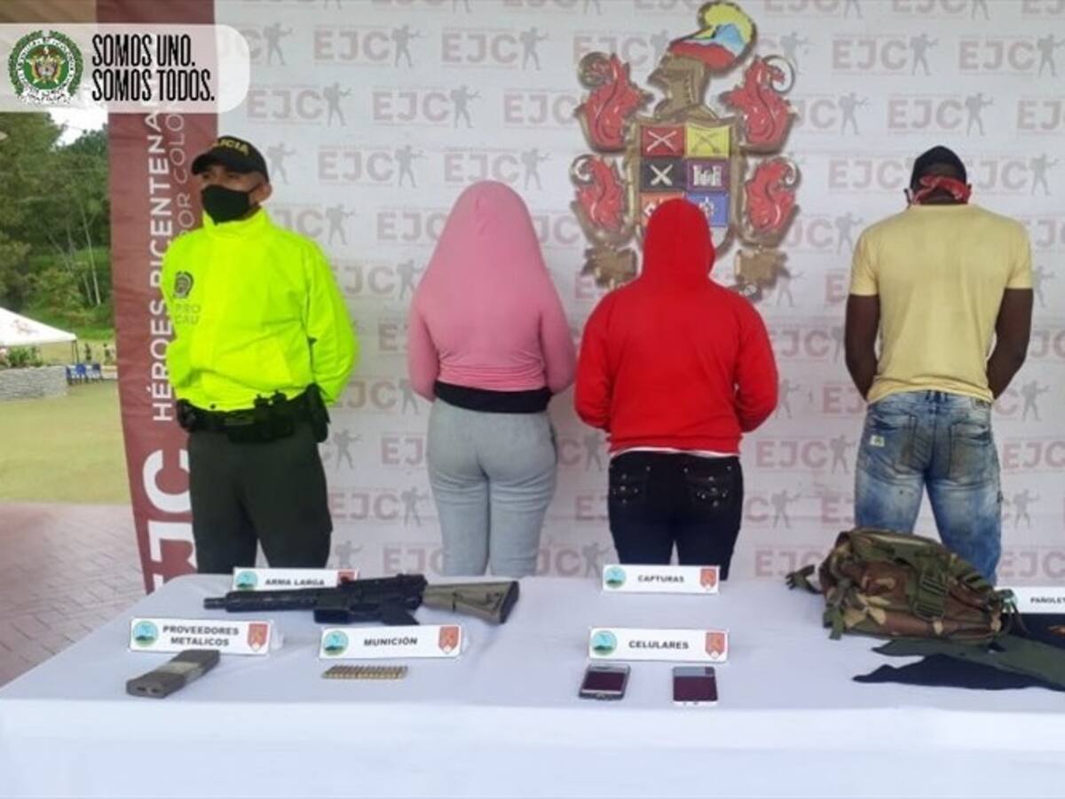 Capturan a tres disidentes de las Farc en Piendamó, Cauca