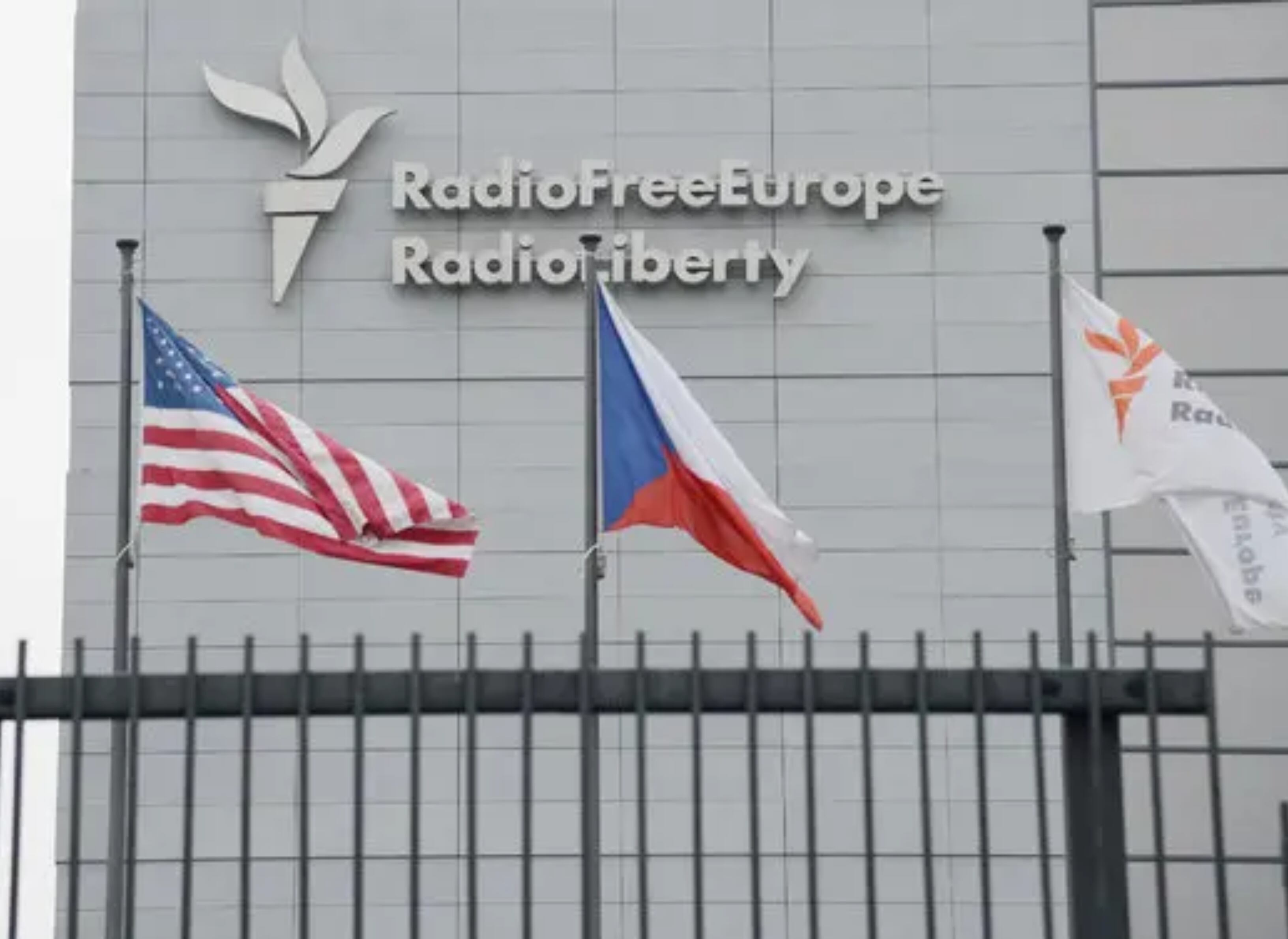 Sede principal de Radio Free Europe/Radio Liberty en Praga. FOTO: Alexey Vitvitsky/Sputnik, via Associated Press