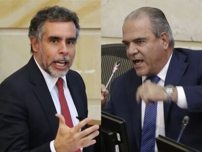 Senadores Armando Bendetti y Felipe Mejía. Foto: Colprensa Álvaro Tavera / Sergio Acero