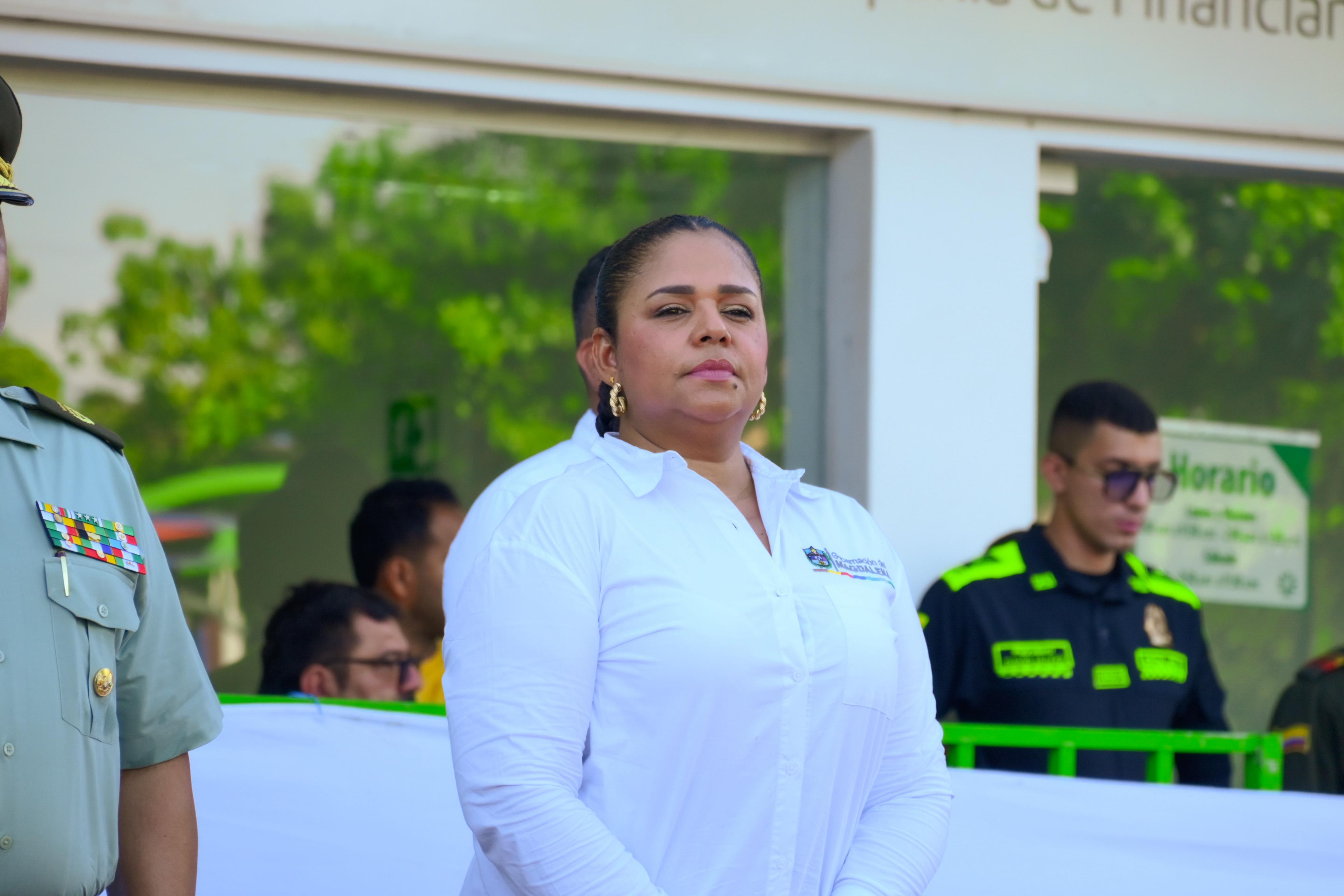 Ingris Padilla, gobernadora encargada del Magdalena. Foto Gobernación del Magdalena.
