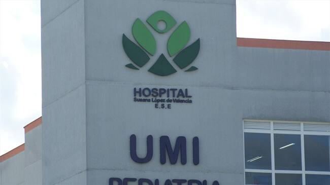Los menores fueron llevados al Hospital Susana López de Valencia . Foto: Colprensa