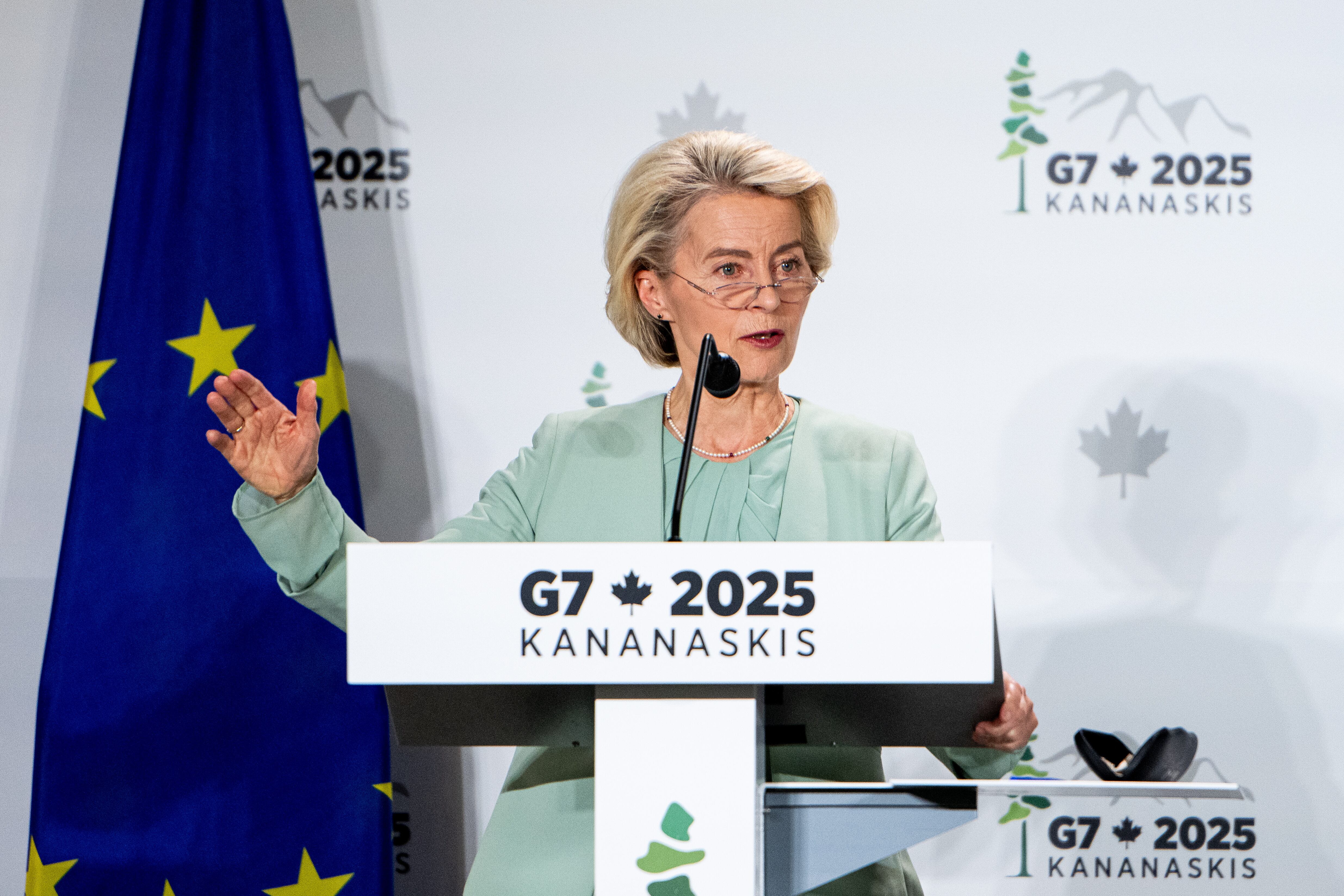 Ursula von der Leyen. Foto: EFE/EPA/SPENCER COLBY