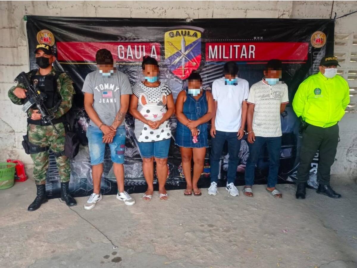 En Santa Marta fueron capturados cinco presuntos integrantes de ‘Los Pachencas’