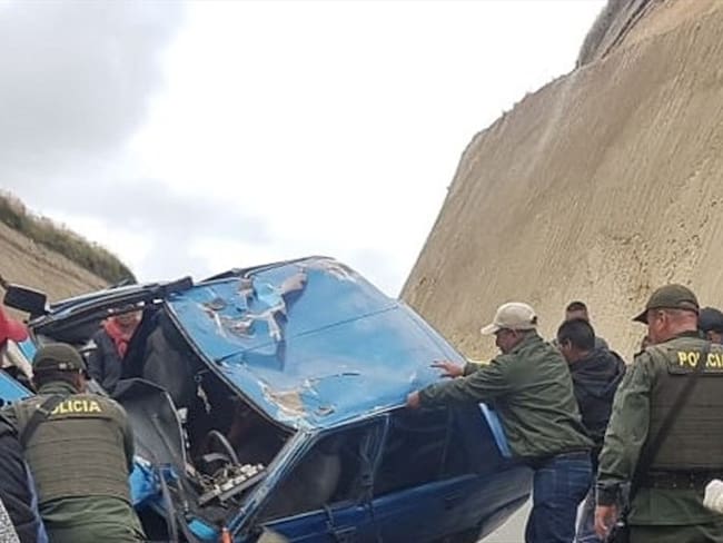 Accidente en Totoró. Foto: Cortesía Sucesos Cauca