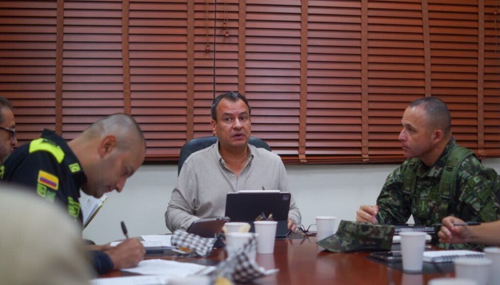 Comité de Orden Público. Foto: Gobernación de Caldas.