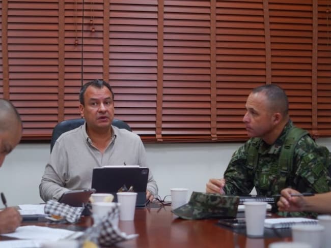 Comité de Orden Público. Foto: Gobernación de Caldas.