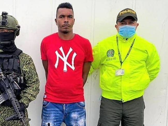 José Límber Valencia había sido expulsado de la Jurisdicción Especial para la Paz. Crédito: Policía Nacional.