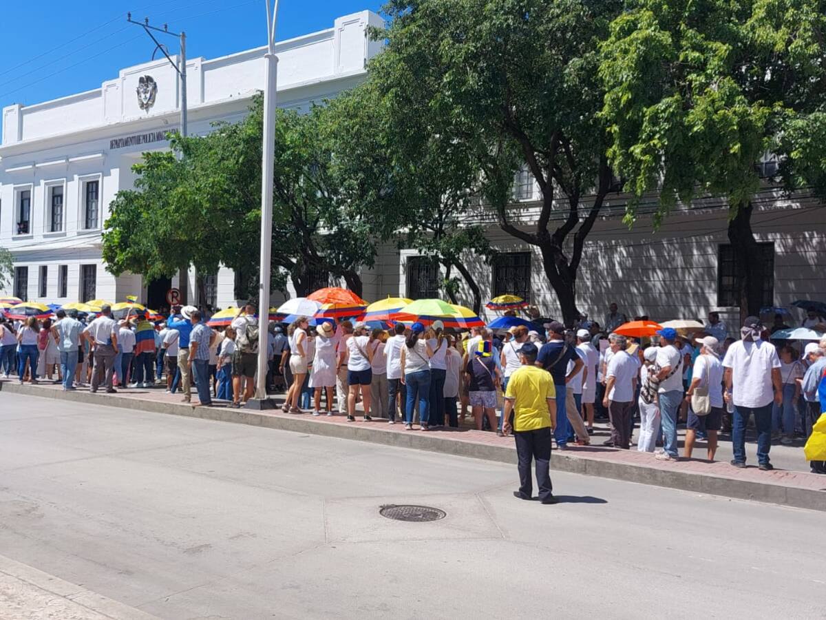 Santa Marta se movilizó en contra de las reformas del presidente Gustavo Petro