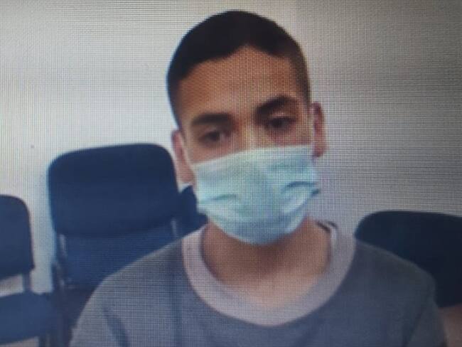 Envían a la cárcel al presunto responsable de lanzar bomba molotov contra agente del Esmad. Foto: Cortesía Fiscalía General