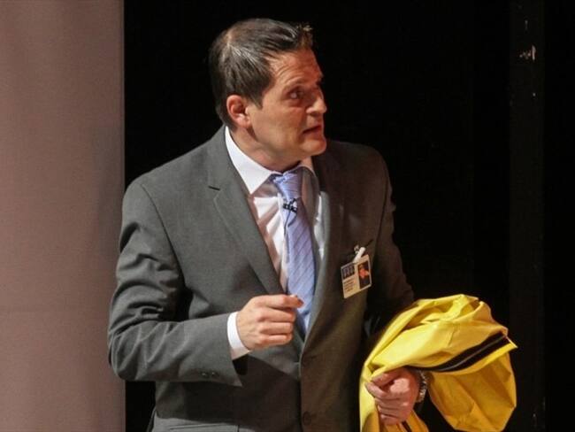 Julio César Herrera en el estreno de la obra "Betty la fea". Foto: Colprensa/Sofía Toscano