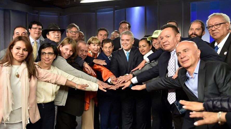 Acuerdo Nacional Estatal costará $1 billón y según Duque atacará nóminas paralelas . Foto: Presidencia