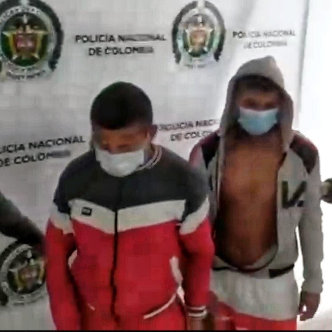Los capturados ya presentaban antecedentes por los delitos de tráfico, fabricación o porte de estupefacientes, hurto y receptación. Crédito: Policía Cauca. 