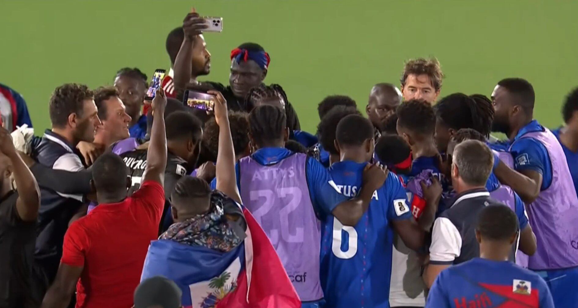 Haití clasificó al Mundial 2026 y regresó a una Copa del Mundo después de 52 años. Foto: tomada del perfil de X @sluggahjells
