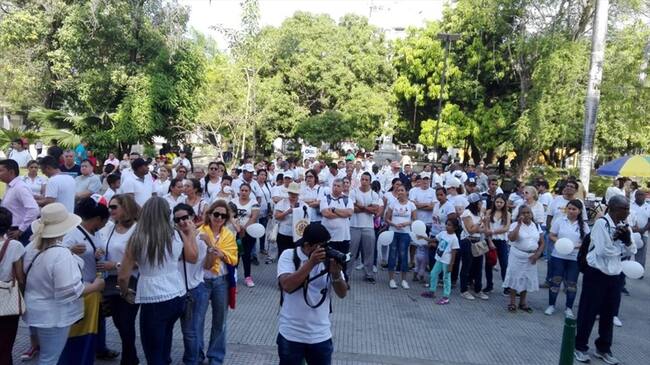 Monterianos marcharon en contra de la violencia. Foto: Claudia Hernández
