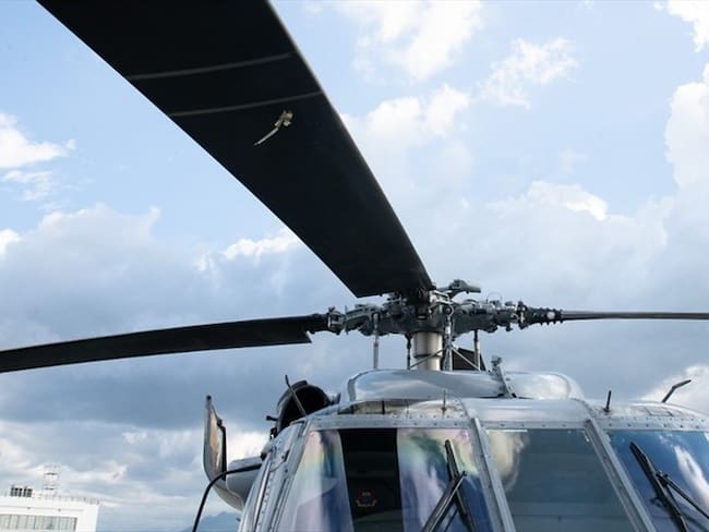 Momento exacto en que fue atacado el helicóptero del presidente Duque . Foto: Colprensa