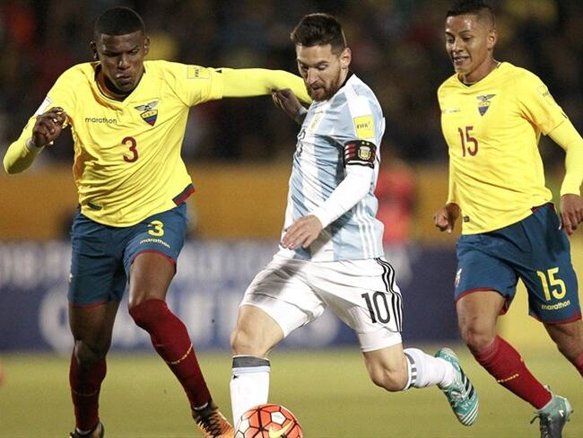 Messi logró remontar el partido contra Ecuador con una tripleta y contribuyó para clasificar a la Selección Argentina al Mundial de Rusia 2018. Foto: Agencia EFE