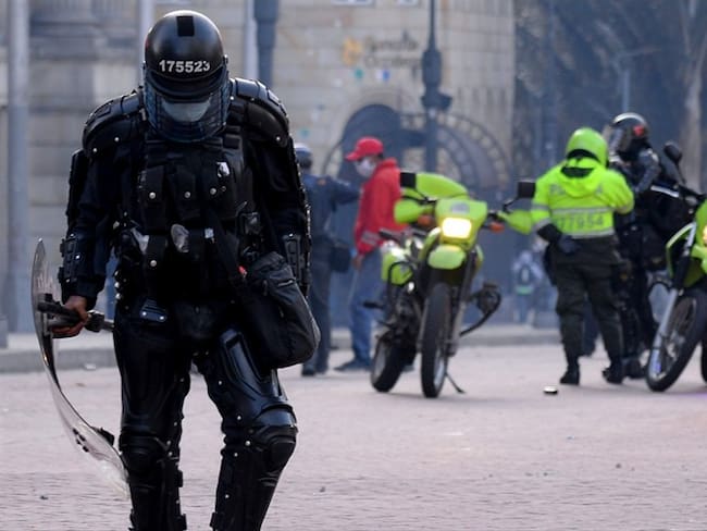 Rafael Guarín advirtió que “hay una campaña internacional muy fuerte para desprestigiar a la Fuerza Pública y al Gobierno”. Foto: Getty Images / VANESSA JIMÉNEZ