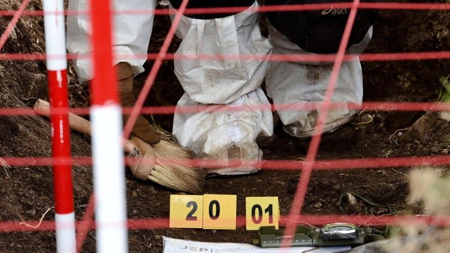 Desde febrero de 2020, se han recuperado 571 cuerpos de víctimas del conflicto y se han entregado 325 a sus familiares. Foto: Getty Images / JOAQUIN SARMIENTO