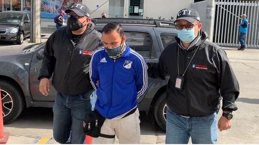 Captura del patrullero de la Policía Nacional, Óscar Alexander Márquez Rojas. Foto: Cortesía