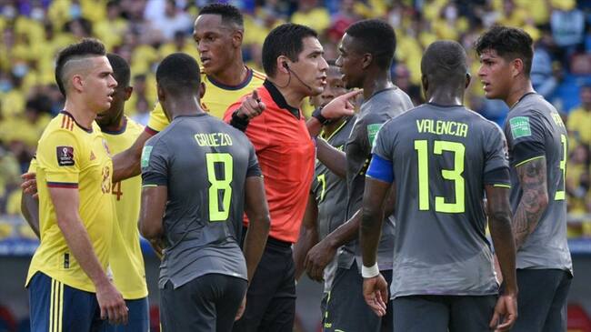 Colombia vs. Ecuador. Foto: Getty Images /Colombia empató con Ecuador