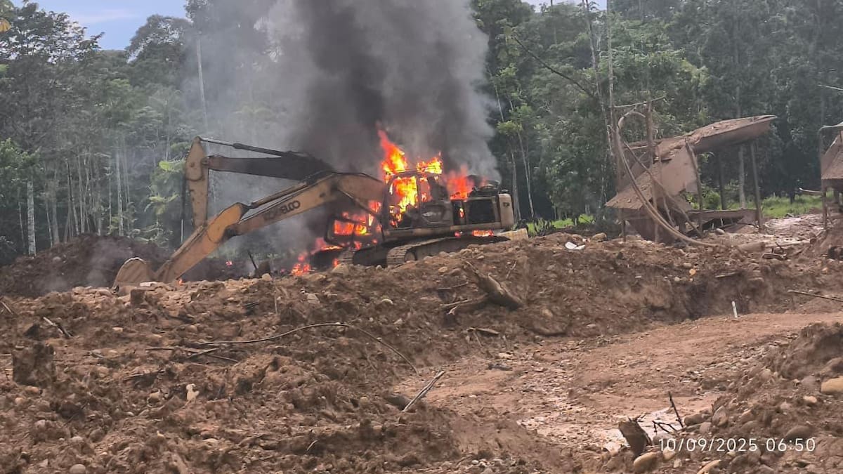 Ejército asestó golpe a la minería ilegal en Puerto Guzmán, Putumayo