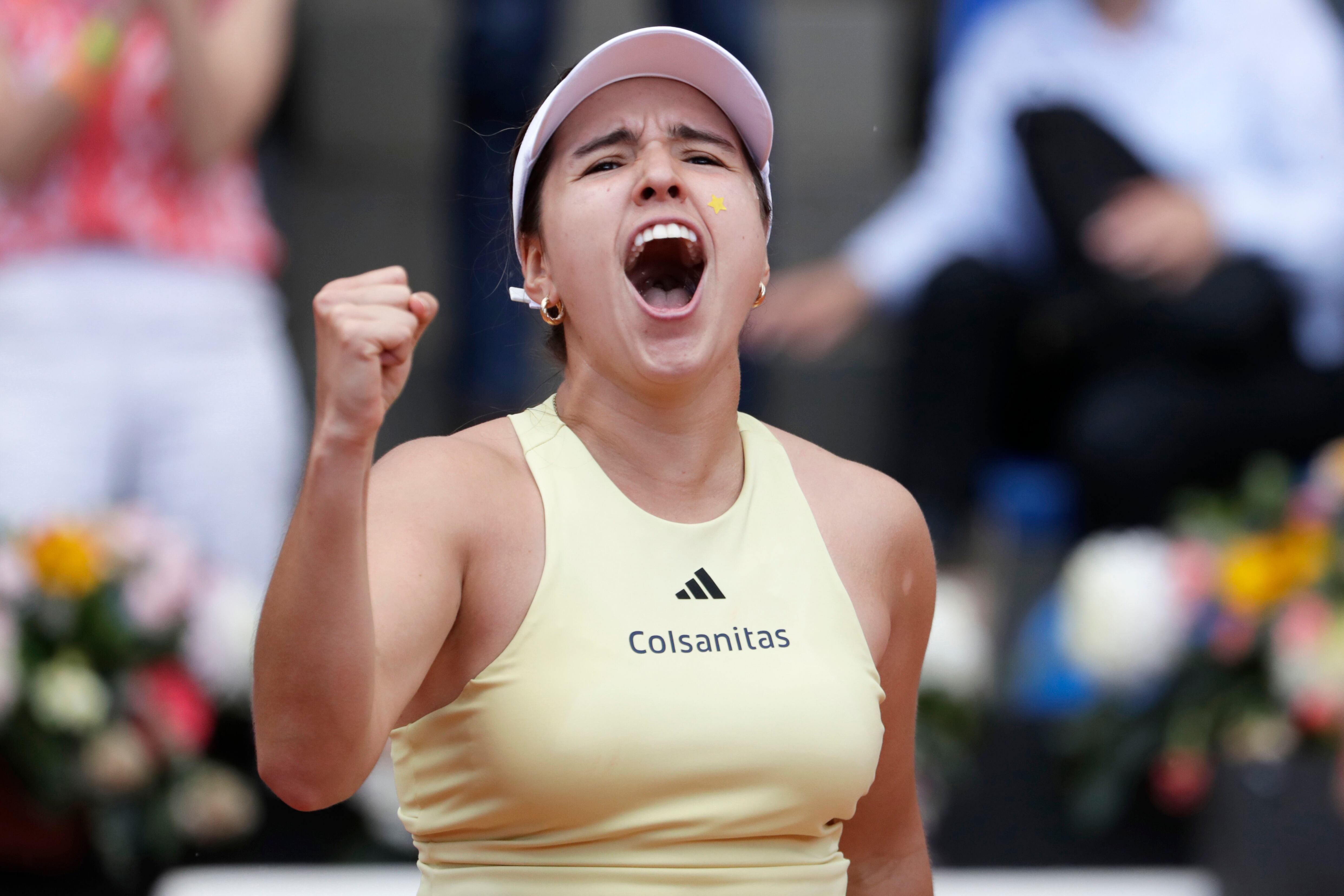 La tenista colombiana María Camila Osorio. Foto: EFE/ Carlos Ortega