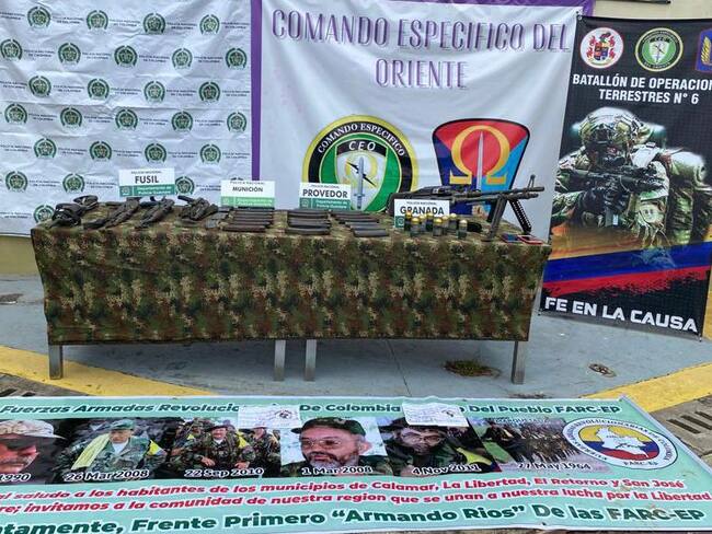 Combates entre FF.MM. y disidencias Farc. Foto: Cortesía Fuerzas Militares.