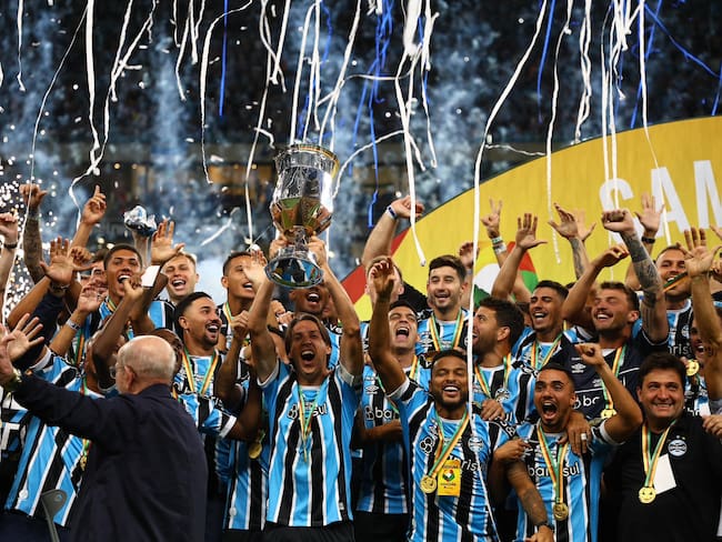 Gremio conquista su séptimo título consecutivo del Campeonato Gaúcho. Foto: Gremio Twitter.