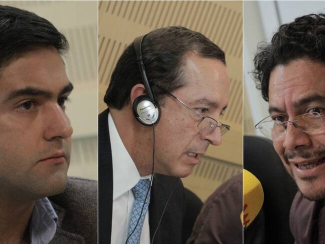 Samuel Hoyos, Augusto Ibáñez e Iván Cepeda . Foto: La WCon Vicky Dávila