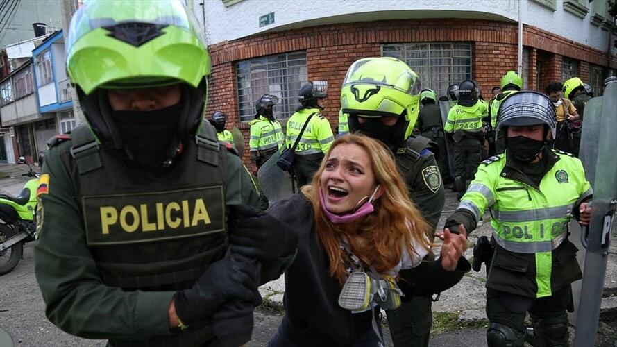 Denuncian que decreto sobre manejo de protestas no permitirá verificar detenciones de la Policía. Foto: Colprensa