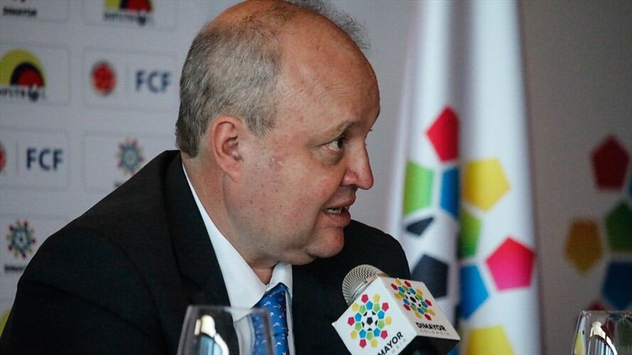 El presidente de Dimayor, Jorge Enrique Vélez. Foto: Colprensa