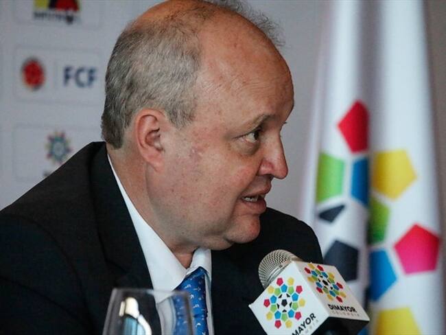 El presidente de Dimayor, Jorge Enrique Vélez. Foto: Colprensa