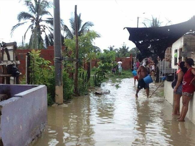 Habitantes de la cangrejera hacen un llamado a las autoridades debido a inundaciones. Foto: Cortesía/ Alfonso Atencio.